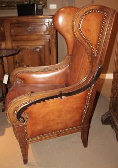 A Late 18th Century French Louis XVI Walnut Reclining Wing Chair - 3298828