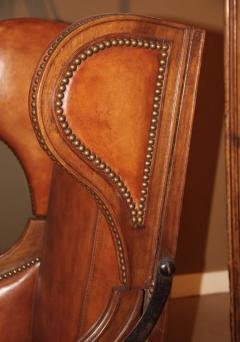 A Late 18th Century French Louis XVI Walnut Reclining Wing Chair - 3298831