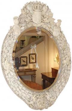 A Late 18th Century Irish Bone Carved Mirror - 3340544