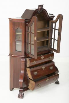 A Late 18th Century Miniature Dutch Kettle Base Paw Foot Bookcase - 2111332