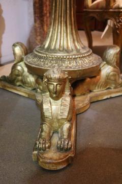 A Late 18th century Louis XVI Italian Egyptian Revival Gilded Center Table - 3656578