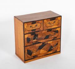 A Late 19th Century Japanese Inlaid Four Drawer Tansu - 3077547