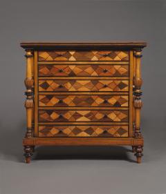 A Late George IV Geometric Inlaid Specimen Woods Commode - 1447692