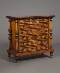 A Late George IV Geometric Inlaid Specimen Woods Commode - 1447693