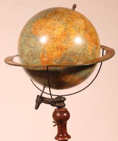A Library Terrestrial Globe On Stand From J forest Paris From The 19th Century - 3427983