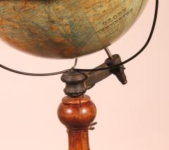 A Library Terrestrial Globe On Stand From J forest Paris From The 19th Century - 3427985