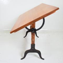 A Lietz Co Drafting Table Maple Cast Iron Art Deco 1940s San Fran CA - 1903048