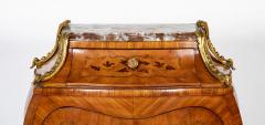 A Louis XV Highly Shaped Marquetry Bronze Mounted Secretary Abattant - 3422231