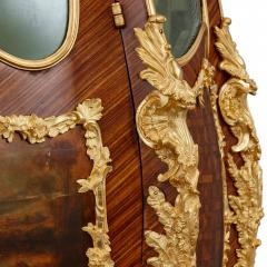 A Louis XV style gilt bronze mounted Vernis Martin and parquetry vitrine - 4121730