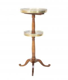 A Louis XVI Period Two Tier Stand with Marble Tops Gallery - 2111186