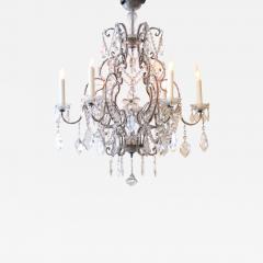A Lustrous Italian Rococo Style Beaded 6 Light Chandelier - 361496