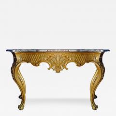A Magnificent 18th Century Italian R gence Giltwood Console - 3431993