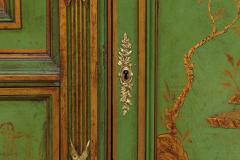 A Magnificent French C 1870 Ormolu Mounted Green Painted Chinoiserie Commode - 4311573