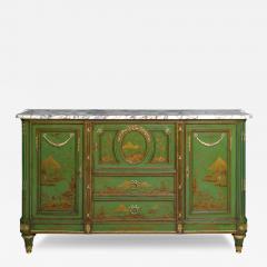A Magnificent French C 1870 Ormolu Mounted Green Painted Chinoiserie Commode - 4311740
