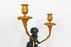 A Magnificent Pair of Louis XVI Style Gilt Bronze Candelabra on Porphyry Bases - 4310519
