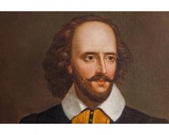 A Magnificent and Rare Portrait Painting of William Shakespeare Circa 1870 - 3470565