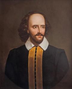 A Magnificent and Rare Portrait Painting of William Shakespeare Circa 1870 - 3471674