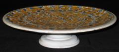 A Majolica Alzata Charger with Stand with Animal and Vegetal Motifs - 307563
