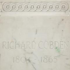 A Marble Bust on Pedestal of Richard Cobden by Neville Northey Burnard 1865 - 4345516