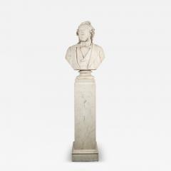A Marble Bust on Pedestal of Richard Cobden by Neville Northey Burnard 1865 - 4345605