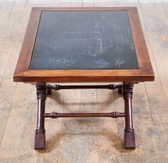 A Maritime Etched Slate Drinks Table - 3025434