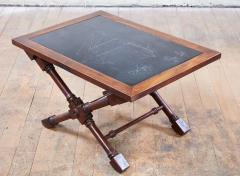 A Maritime Etched Slate Drinks Table - 3025435