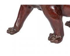 A Massive Japanese Patinated Bronze Sculpture of a Tiger Meiji Period - 3910440