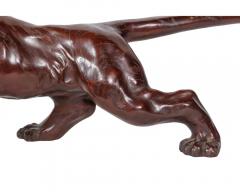 A Massive Japanese Patinated Bronze Sculpture of a Tiger Meiji Period - 3910441