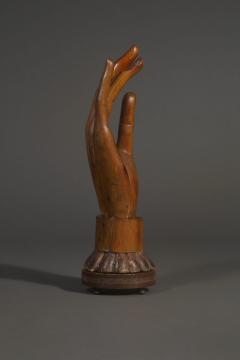 A Massive and Elegantly carved Wooden sculpture of a Lady s gloved hand - 3825652