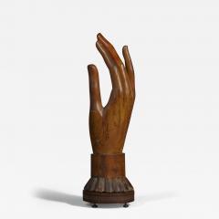 A Massive and Elegantly carved Wooden sculpture of a Lady s gloved hand - 3828692