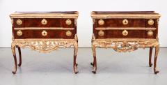 A Matched Pair of Altona Walnut and Gilt Commodes - 2860080