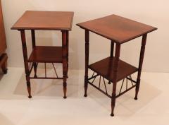 A Matched Pair of Walnut Side Tables After A Design by E W Godwin - 4155015