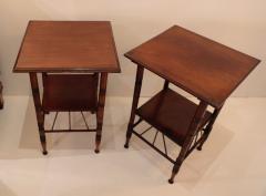 A Matched Pair of Walnut Side Tables After A Design by E W Godwin - 4155017