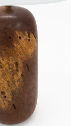 A Matching Pair of Burl wood Turned Lamps - 1843666