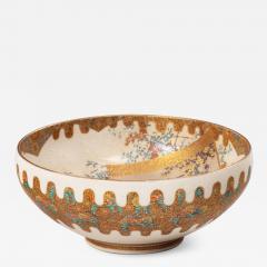 A Meiji period Satsuma earthenware bowl - 1407353