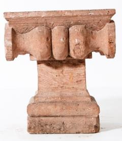 A Mexican tufa stone carved capital circa 1920  - 2478808