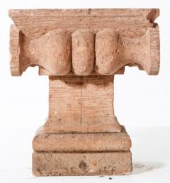 A Mexican tufa stone carved capital circa 1920  - 2478810