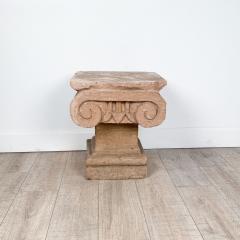 A Mexican tufa stone carved capital circa 1920  - 4503496