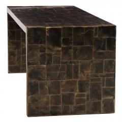 A Mica Covered Waterfall Coffee Table in the manner of Jean Michel Frank  - 4370955