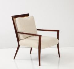 A Mid Century Mahogany Lounge Chair with original Cane Back C 1950s  - 4279909