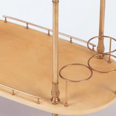 A Mid Century Modern Bar Cart trolley by Aldo Tura Circa 1960  - 3318145