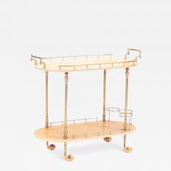 A Mid Century Modern Bar Cart trolley by Aldo Tura Circa 1960  - 3323484
