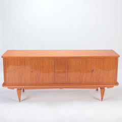 A Mid Century Modern French two door sideboard with exotic satinwood veneers  - 2685526