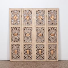 A Mid Century Modern four panel painted room divider C 1950 - 2689352