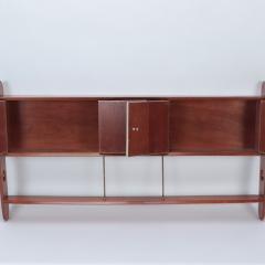 A Mid Century Modern walnut wall hung head board Circa 1960 - 2969610