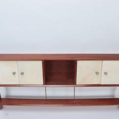 A Mid Century Modern walnut wall hung head board Circa 1960 - 2969614