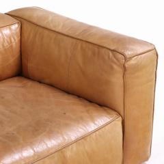 A Modern French leather sofa C 1975  - 4249006