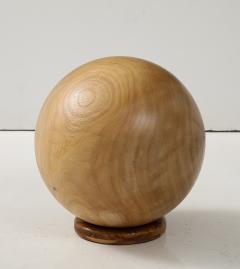 A Modern decorative Sphere Solid Tropical Wood  - 3457465