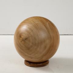 A Modern decorative Sphere Solid Tropical Wood  - 3457467