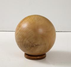 A Modern decorative Sphere Solid Tropical Wood  - 3457468